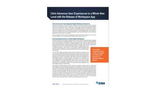 Citrix Advances User Experiences to a Whole New Level with the Release of Workspace App