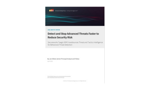 Detect and Stop Advanced Threats Faster to Reduce Security Risk