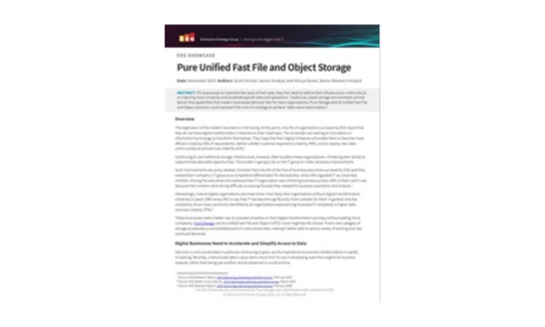 Pure Unified Fast File and Object Storage