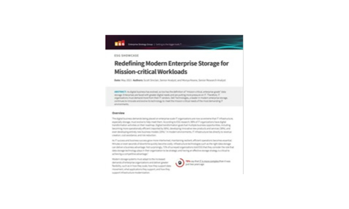 Redefining Modern Enterprise Storage for Mission-critical Workloads